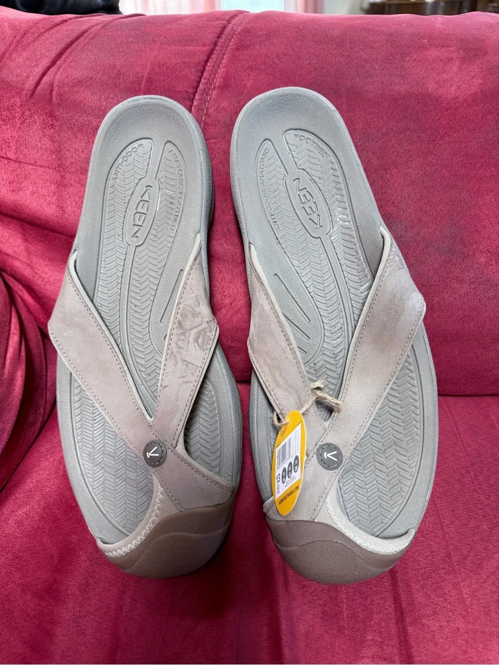 Keen Men's Taupe Brown Flip-Flop Sandal